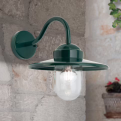 ORION Outdoor wall light Edward in vintage style dark green