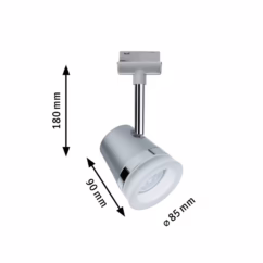 Paulmann URail Cone, ZigBee, CCT, matt chrome
