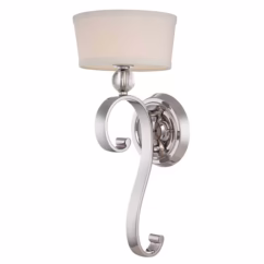 QUOIZEL Elegant fabric wall light Madison Manor