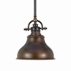 QUOIZEL Emery industrial hanging lamp bronze 20.3 cm