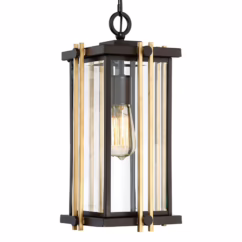 QUOIZEL Goldenrod pendant light for outdoor use
