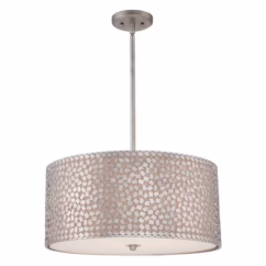 QZ/CONFETTI/P/L Confetti 4 Light Olde Silver Large Pendant