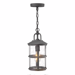Quintiesse QN-LAKEHOUSE8-S-DZ Lakehouse Small Chain Lantern In Aged Zinc And Driftwood Grey