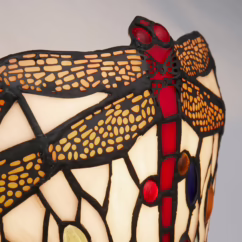 Searchlight Dragonfly wall light in Tiffany style