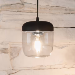 UMAGE Acorn hanging light black/steel