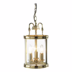 Dar LAM0340 Lambeth Polished Brass Lantern