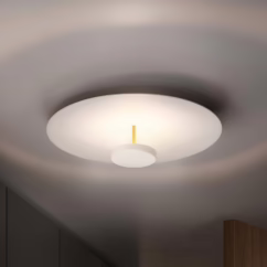 OLEV LED ceiling lamp OVERFLY PLUS, white, Ø 75 cm, metal 927