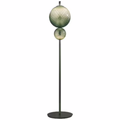 OLEV LED floor lamp TERRA&LUNA, green, metal/glass, 184 cm 927
