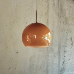 FRANDSEN pendant light Ball Glass, cappuccino, Ø 25 cm