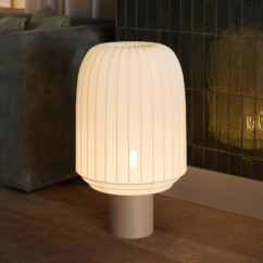 Northern floor lamp Tradition, textile, off-white, E27