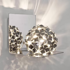 Terzani Ortenzia - Wall light with flower decoration