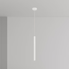 Argon Rulo LED pendant light, beige, steel, Ø 3.2 cm