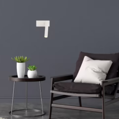 Argon Rulo LED wall light, beige, steel, 3000 K