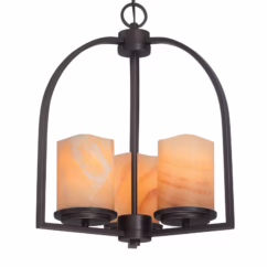 QUOIZEL 3-light hanging lamp Aldora