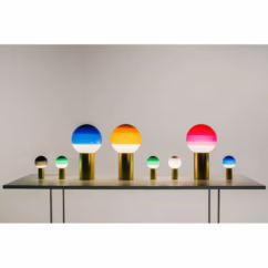 Dipping Light Portable Table Lamp Green/Brushed Brass - Marset