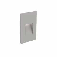 1-Light LED Step Light in Satin Grey