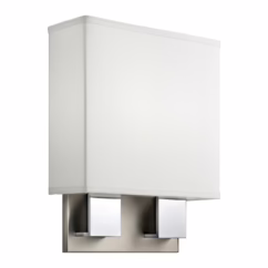 11" LED Wall Sconce in Brushed Nickel & Chrome