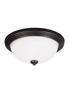 2-Light Ceiling Light in Bronze