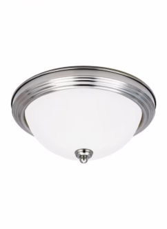 2-Light Ceiling Light in Brushed Nickel