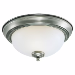 3-Light Ceiling Light in Brushed Nickel