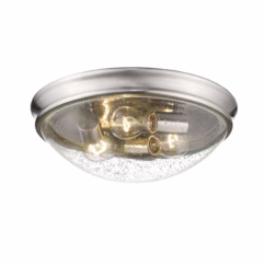 3-Light Ceiling Light in Brushed Nickel