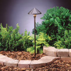 3-Light LED Center Mount Path in Textured Architectural Bronze