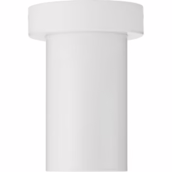 3In Cylinders 1-Light Adjustable Ceiling Mount in White