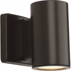 3In Cylinders 1-Light LED Wall Lantern in Antique Bronze