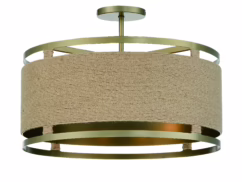 4-Light Ceiling Light in Soft Brass