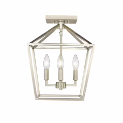 4-Light Semi-Flush Ceiling Light In Modern Gold