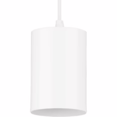 5In Cyl Rnds 1-Light Pendant in White