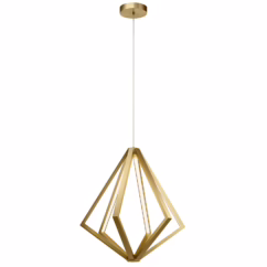 6-Light 25" Modern Chandelier in Champagne Gold
