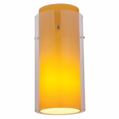 Access Glass`N Glass Ceiling Light Accessory in Brushed Steel