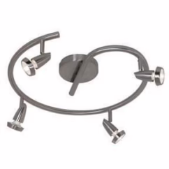 Access Mirage 4-Light Ceiling Light in Brushed Steel