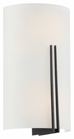 Access Prong 2-Light Wall Sconce in Matte Black - 20446LEDDLP-MBL/WH