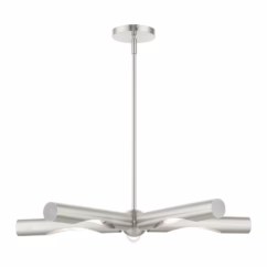 Acra 5-Light Chandelier in Brushed Nickel