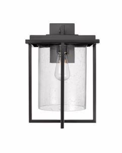 Adair 1-Light Outdoor Wall Sconce in Powder Coated Black
