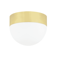Adams 3-Light Ceiling Light in Aged Brass