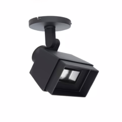Adjustable Beam Wall Wash 1-Light LED Wall Wash Light in Black