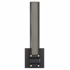 Admiral 1-Light LED Wall Sconce in Matte Black With Gold