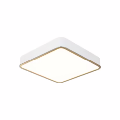 Ainslay 1-Light LED Ceiling Mount in Aged Gold with White