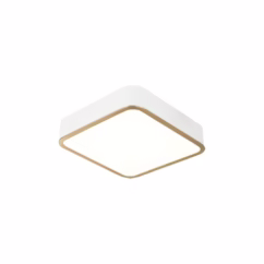 Ainslay 1-Light LED Ceiling Mount in Aged Gold with White
