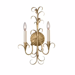 Ainsley 2-Light Wall Sconce in Oxidized Gold Leaf