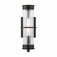 Alcona 1-Light Outdoor Wall Lantern in Antique Bronze