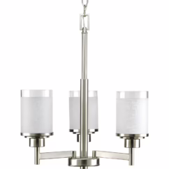 Alexa 3-Light Chandelier in Brushed Nickel