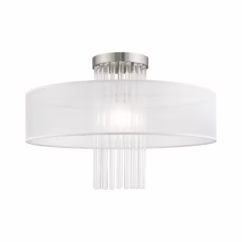 Alexis 1-Light Ceiling Mount in Brushed Nickel