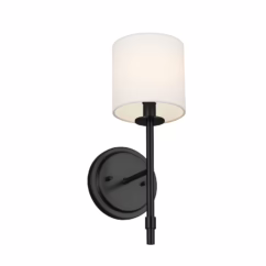 Ali 1-Light Wall Sconce in Black