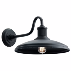 Allenbury Outdoor Wall Light in Textured Black