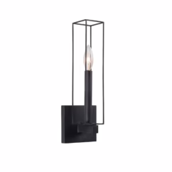 Allston Wall Sconce in Black Iron