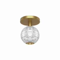 Alora Marni Ceiling Light in Natural Brass